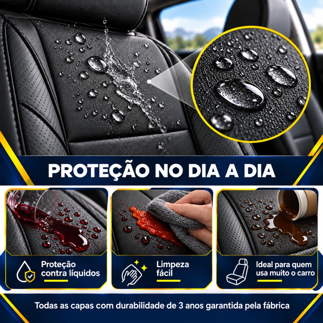 Material impermeável — 5 camadas acolchoadas resistentes à água
